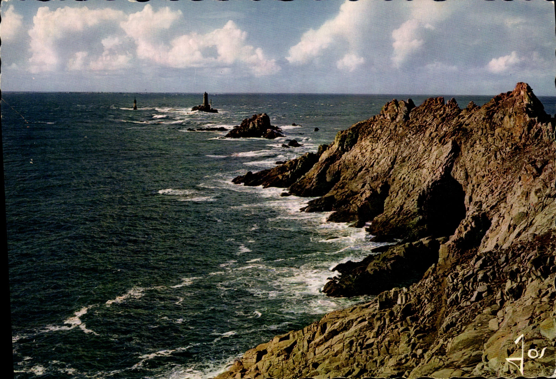 CPM Pointe Du Raz Courants Dans le Raz de Sein