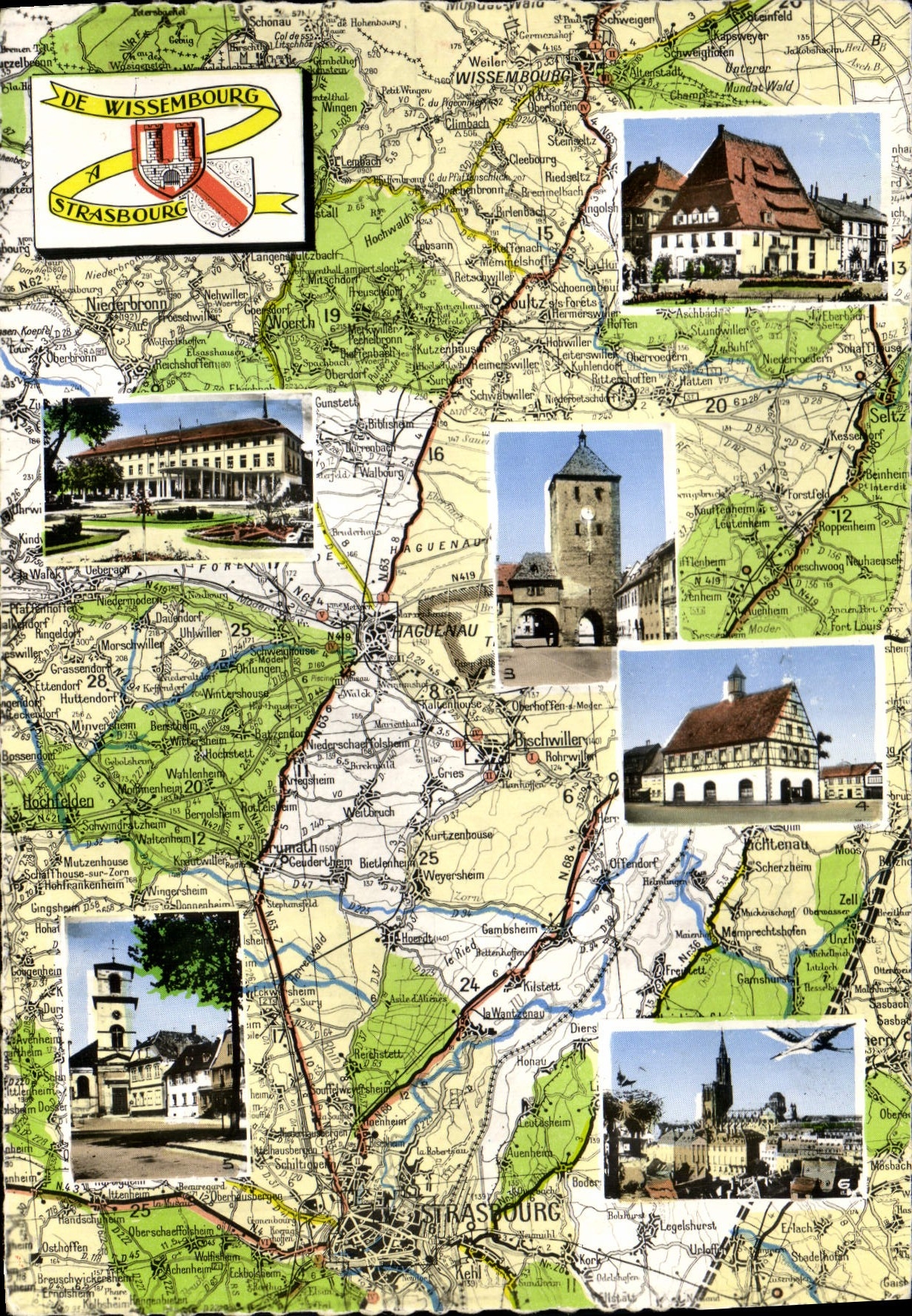 POSTAL MODERNA Estrasburgo Wissembourg