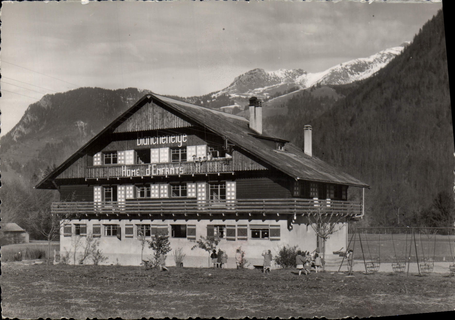 POSTAL MODERNA las nieves de MGEN Blanche se dirigen la opinión de Essert Romand