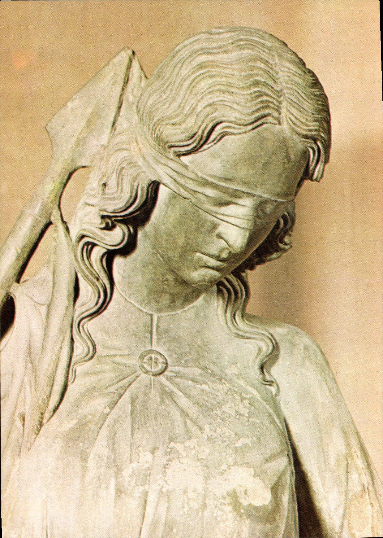 POSTAL MODERNA la alegoría del synagog del viejo testamento de Estrasburgo