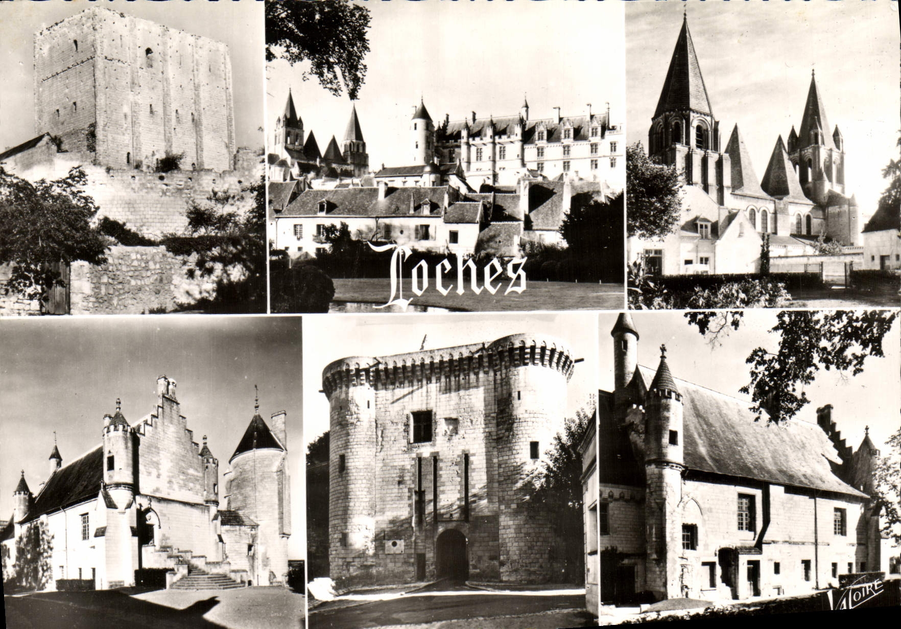 MODERN CARD Loaches Wonders of the Loire Valley the keep the home royal the door of the castle the home of the king