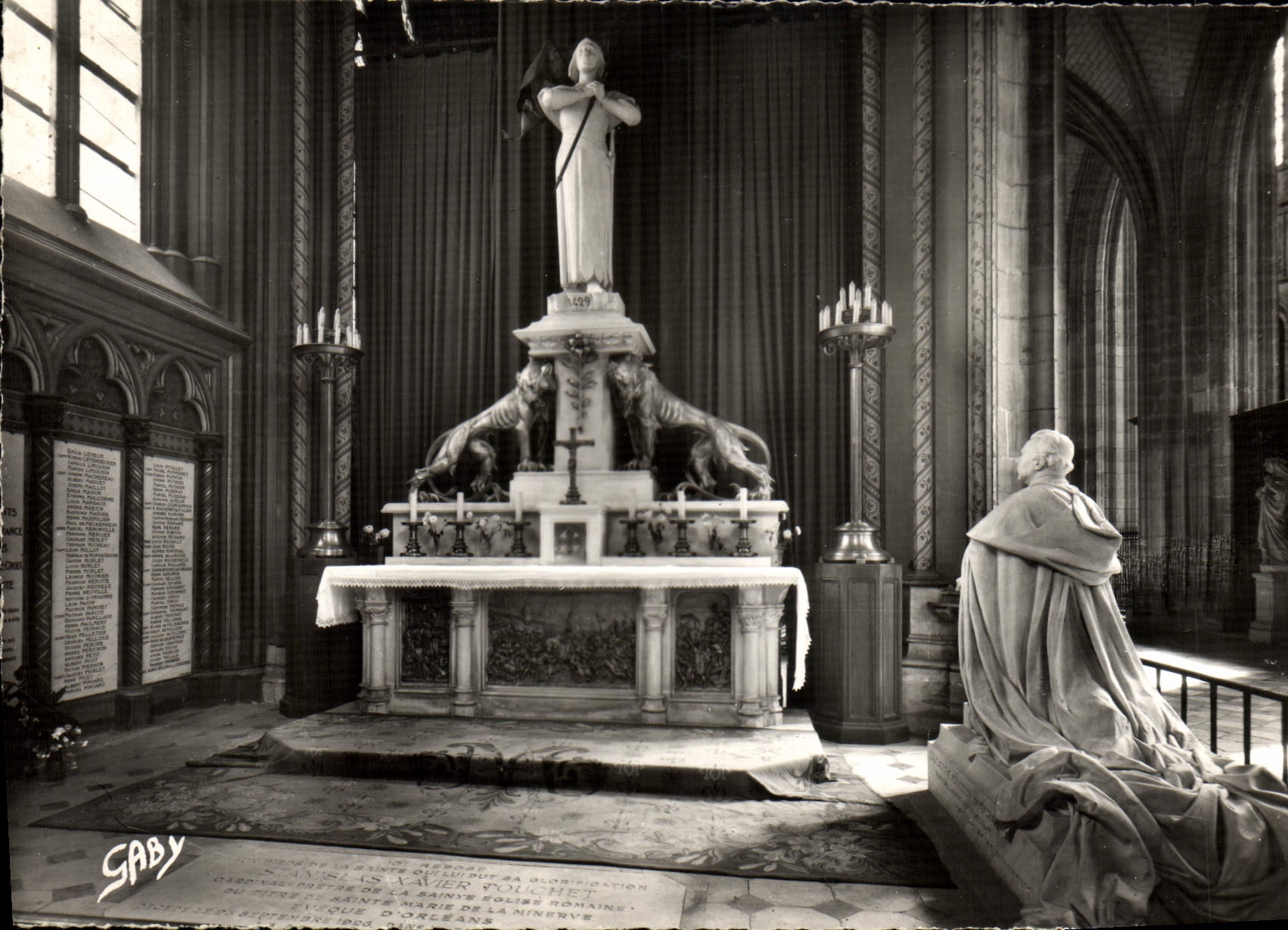 CPM Orleans Cathedrale Sainte Croix Chapelle De Sainte Jeanne D'Arc Cardinal Touchet Eveque d'Orleans