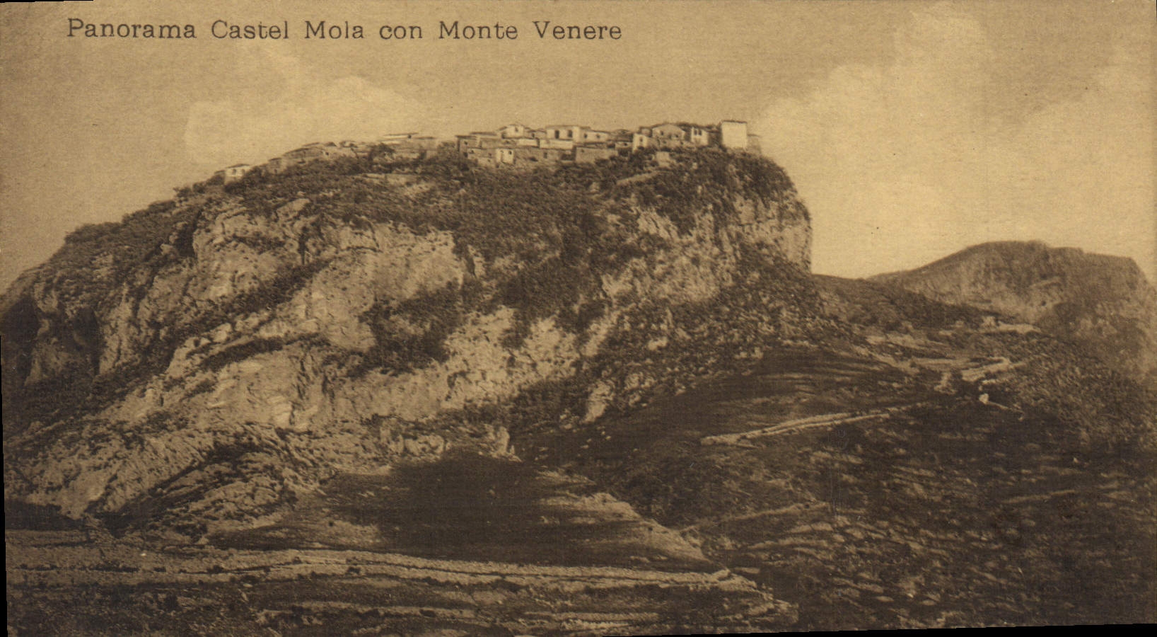 CPA Panorama Castel Mola Con Monte Venere