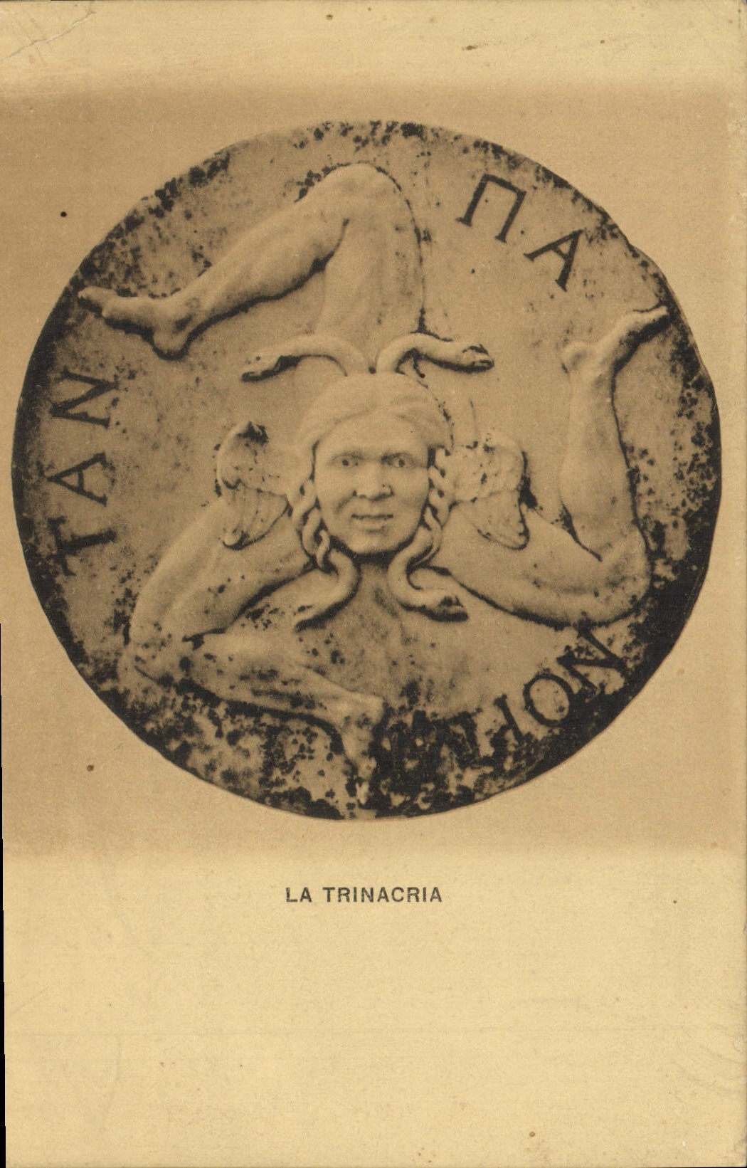 VINTAGE POSTCARD Trinacria
