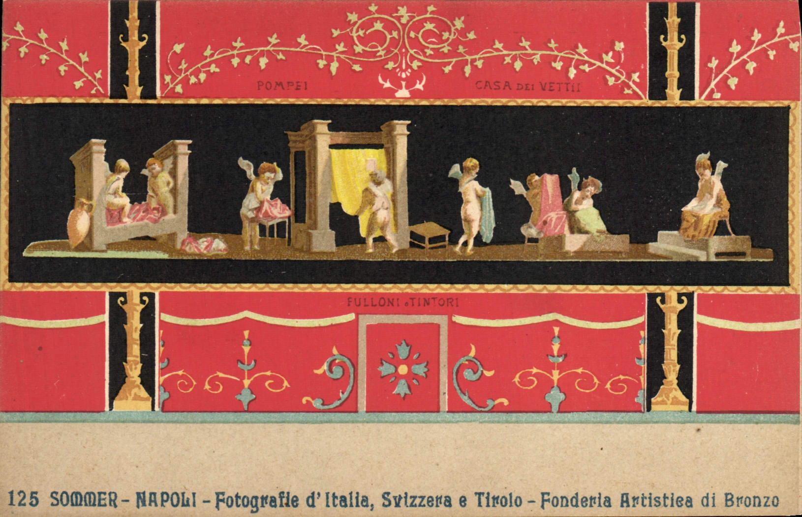 CPA Sommer Napoli Forografie d'Italia Svizzera E Tiroo Fonderia Artistiea Di Bronzo