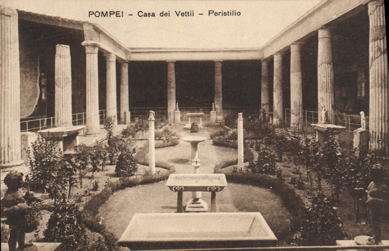 CPA Pompei Casa Dei Vettii Peristilio