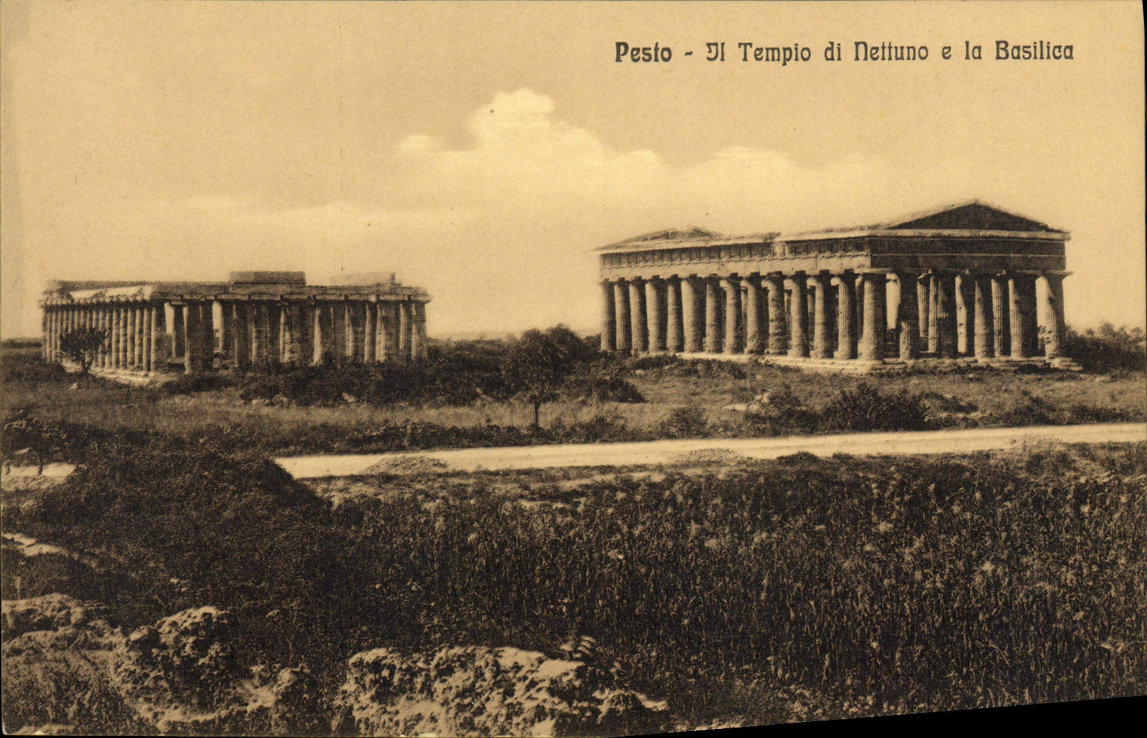 CPA Pesto Il Tempio Di Nettuno E La Basilica