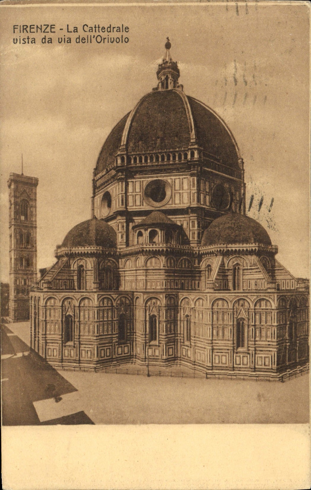 CPA Firenze La Cattedrale Vista Da Via Dell'Orivolo