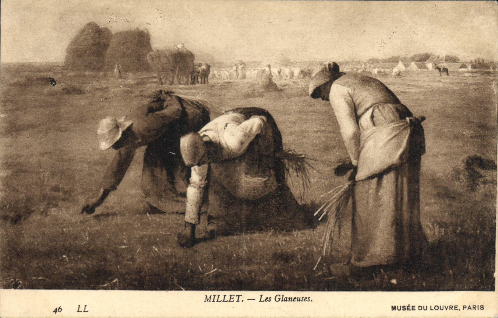 CPA Millet Les Glaneuses Musee Du Louvre Paris