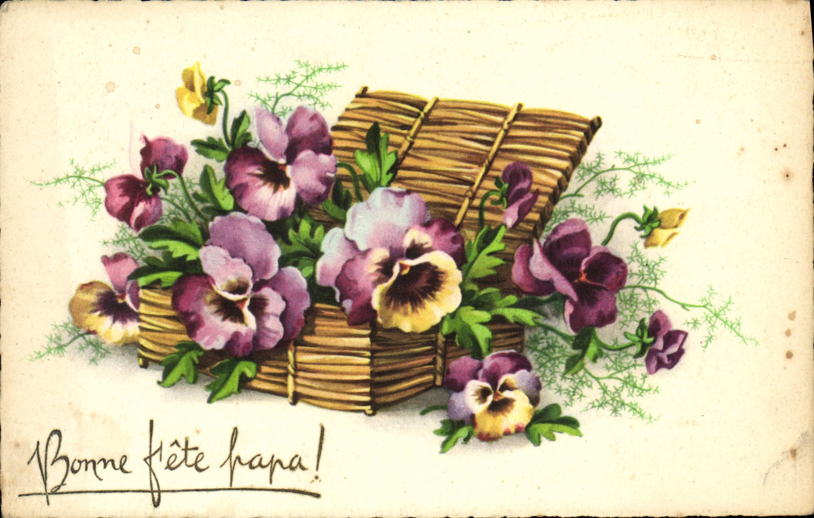 VINTAGE POSTCARD Good Festival dad