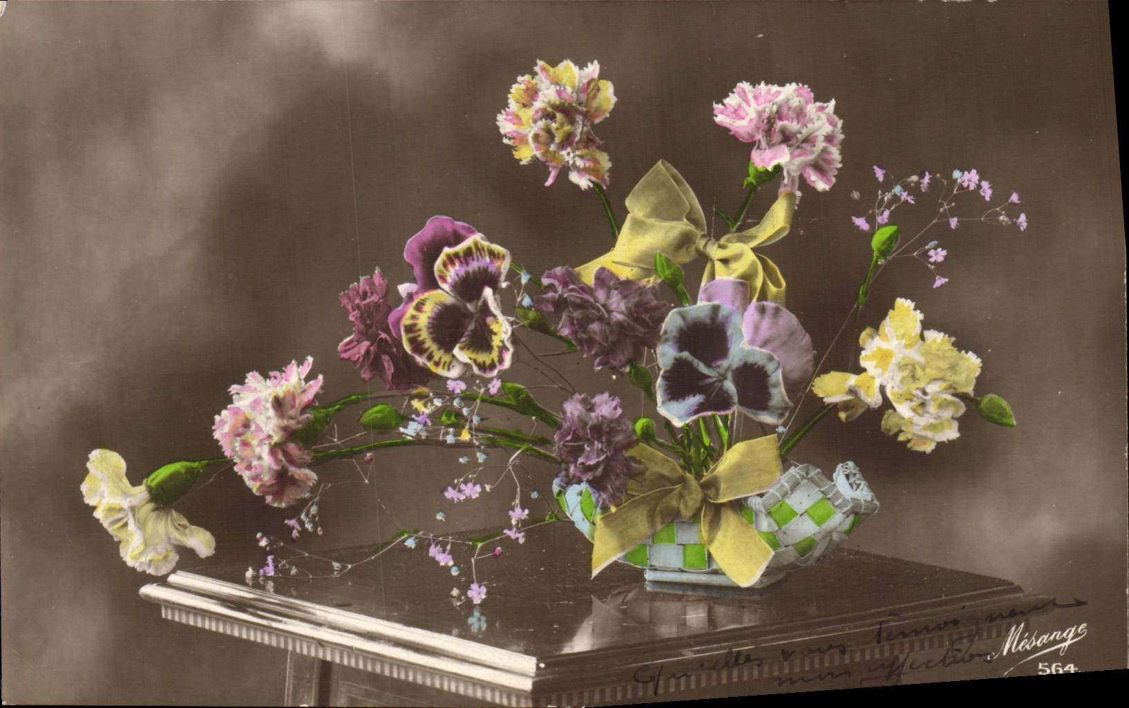 CPA Fantaisie Fleurs