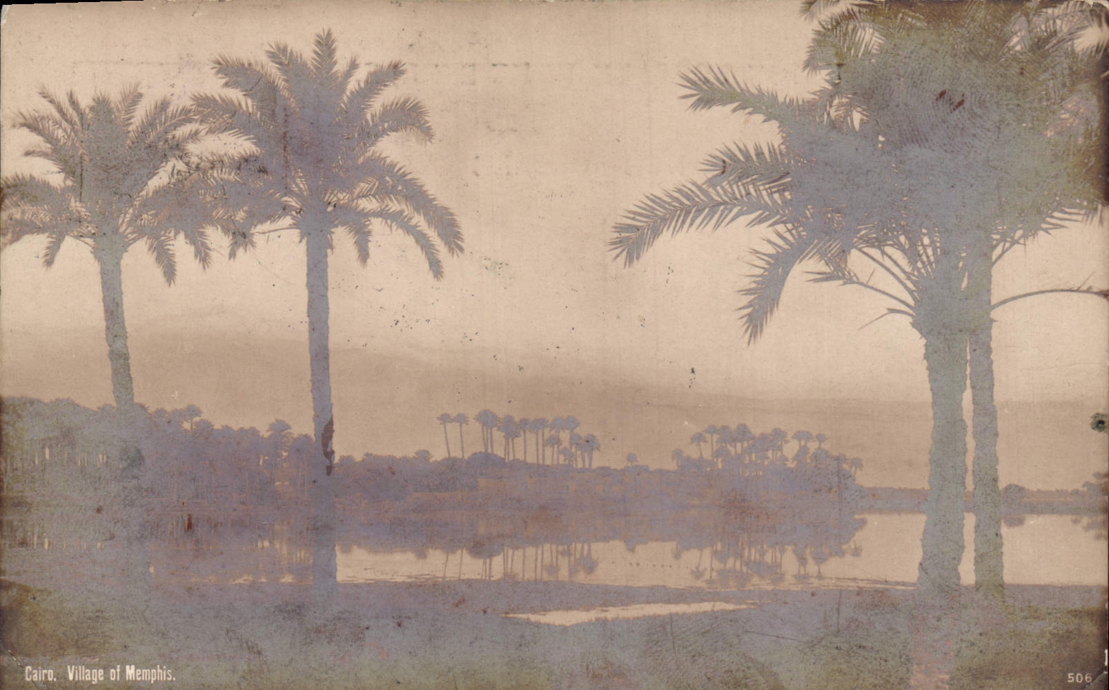 VINTAGE POSTCARD Cairo Village off Memphis