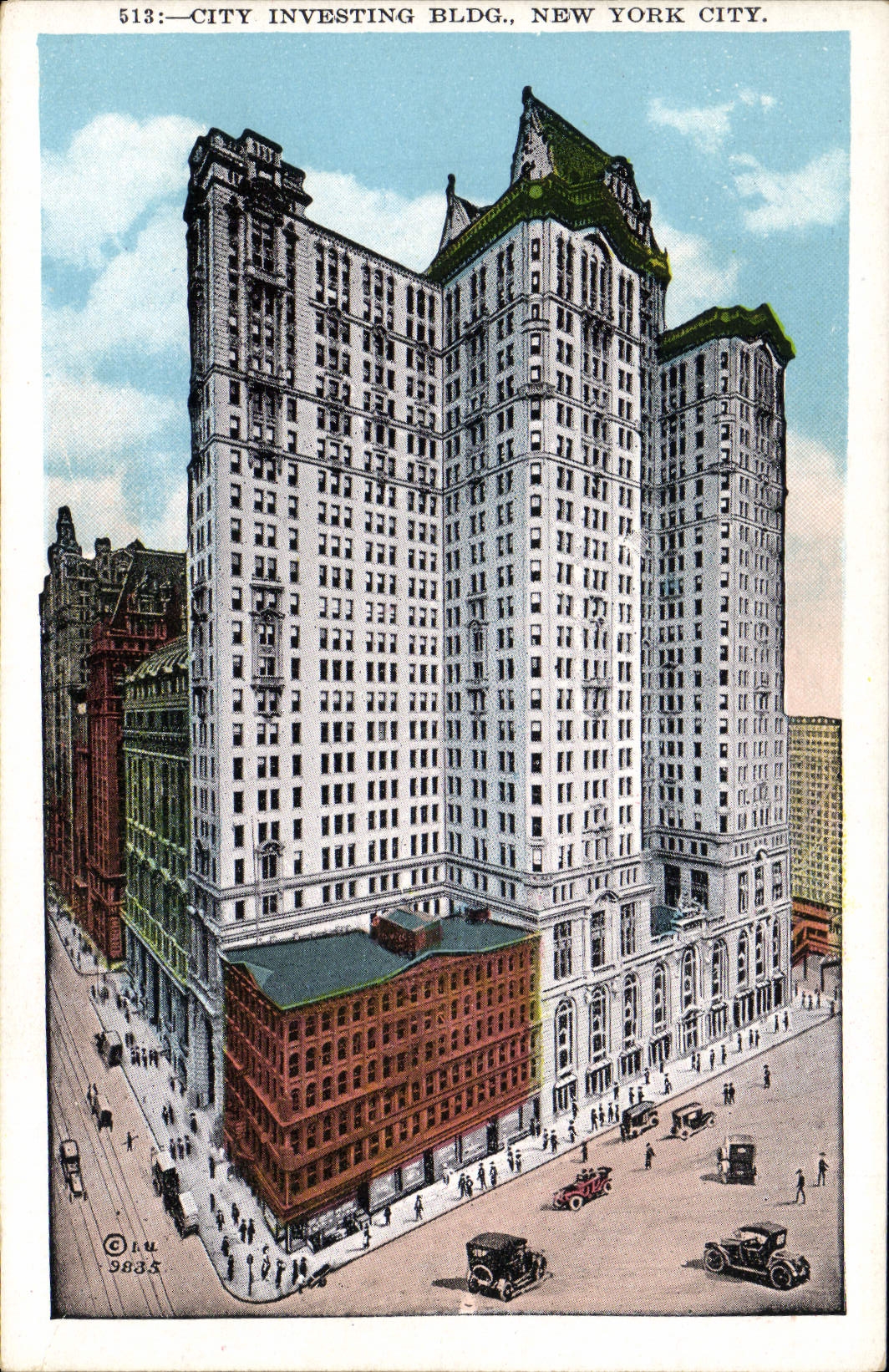 VINTAGE POSTCARD City Investing Bldg New York City