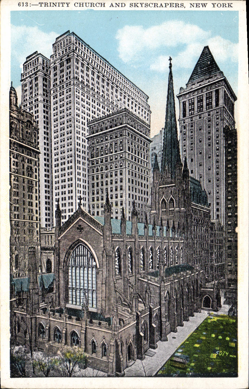 CPA Trinity Church And Skyscrapers New York