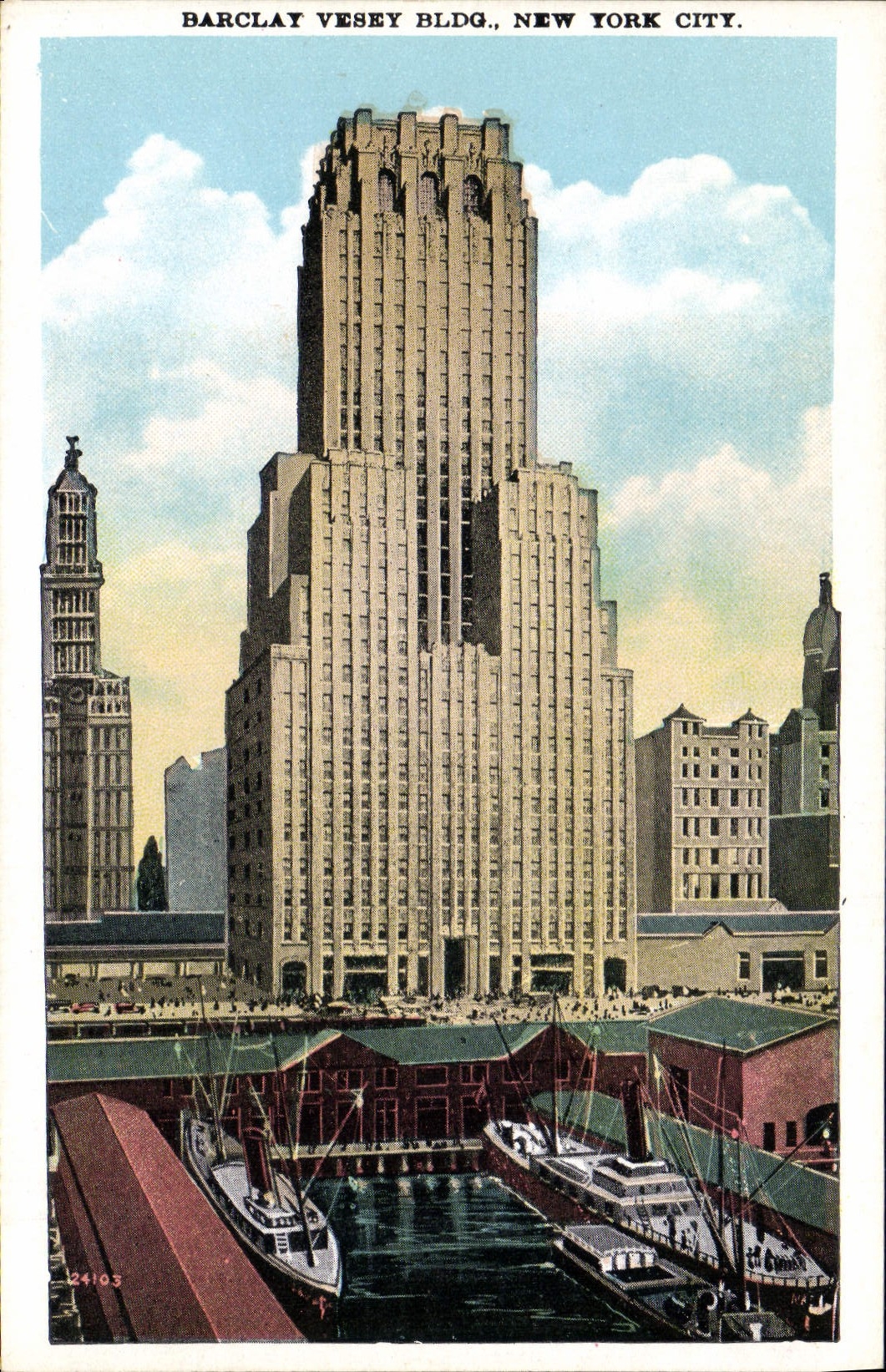 CPA Barclay Vesey Bldg New York City Bateau