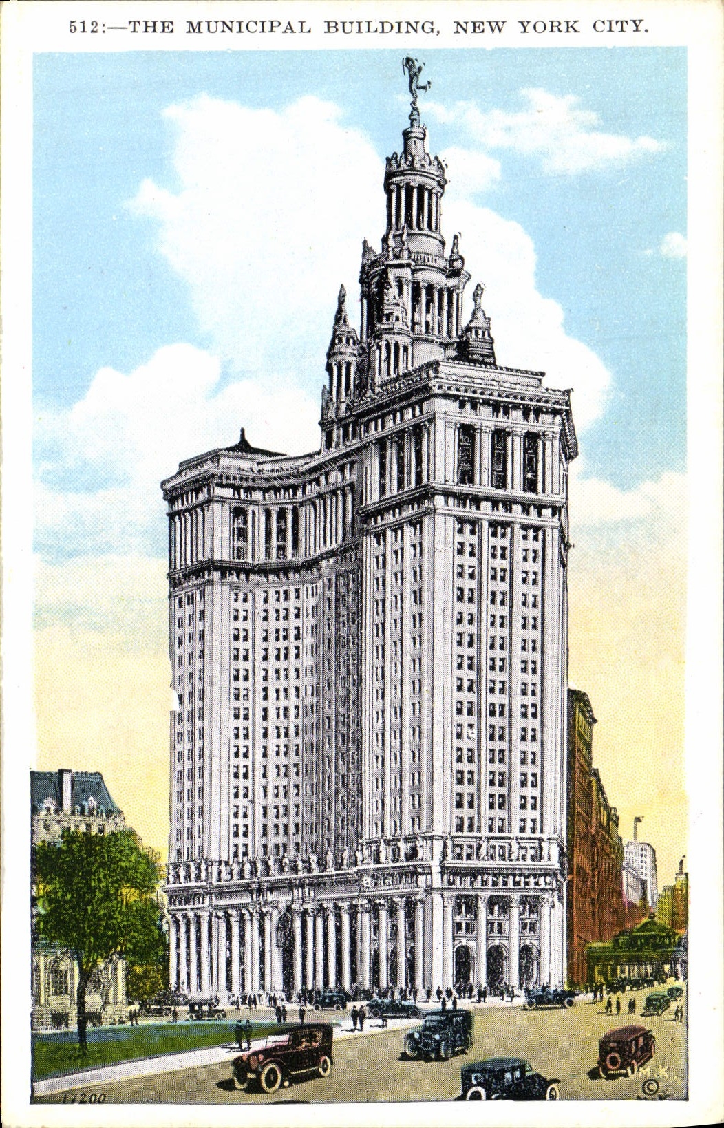 VINTAGE POSTCARD Municipal The Building New York City