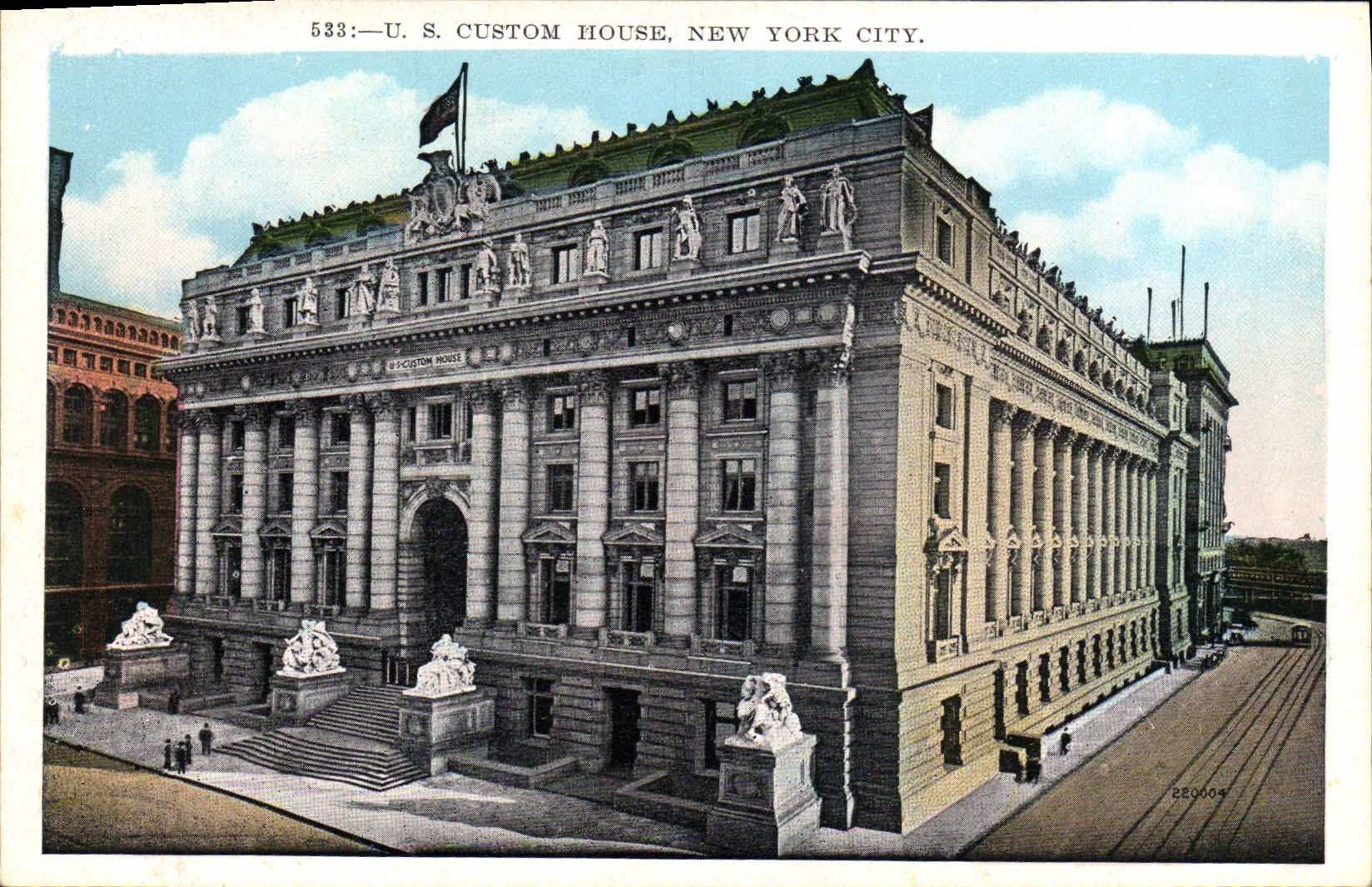 VINTAGE POSTCARD Custom House New York City