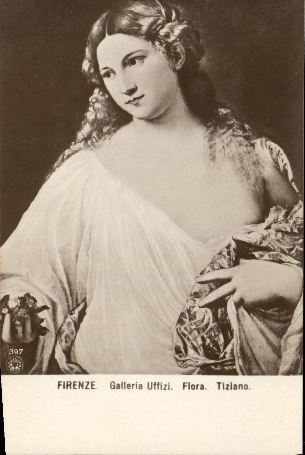 CPA Firenze Galleria Uffizi Flora Tiziano