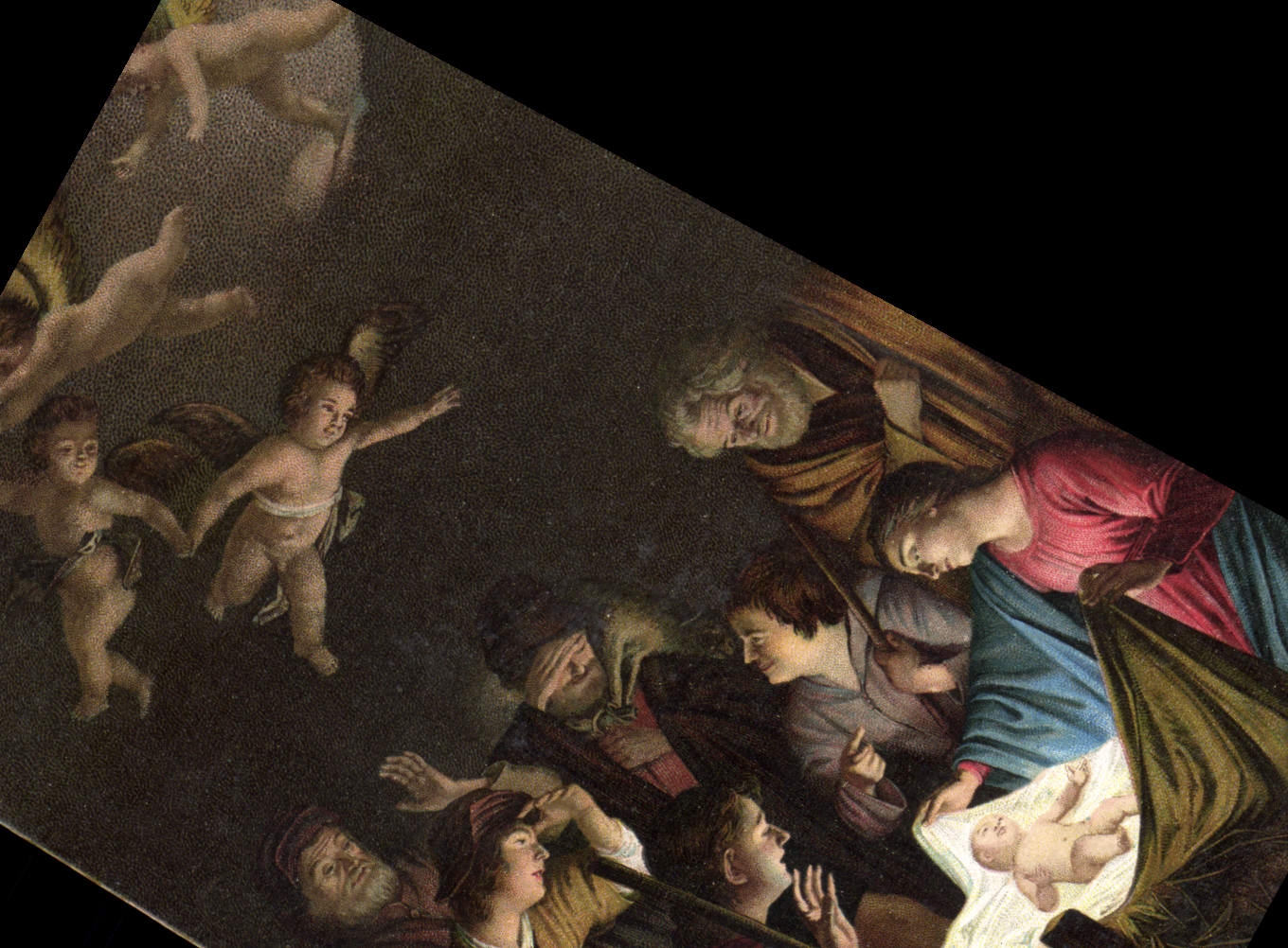 Rozadura de Adorazione Dei Pastori Firenze de la POSTAL de la VENDIMIA