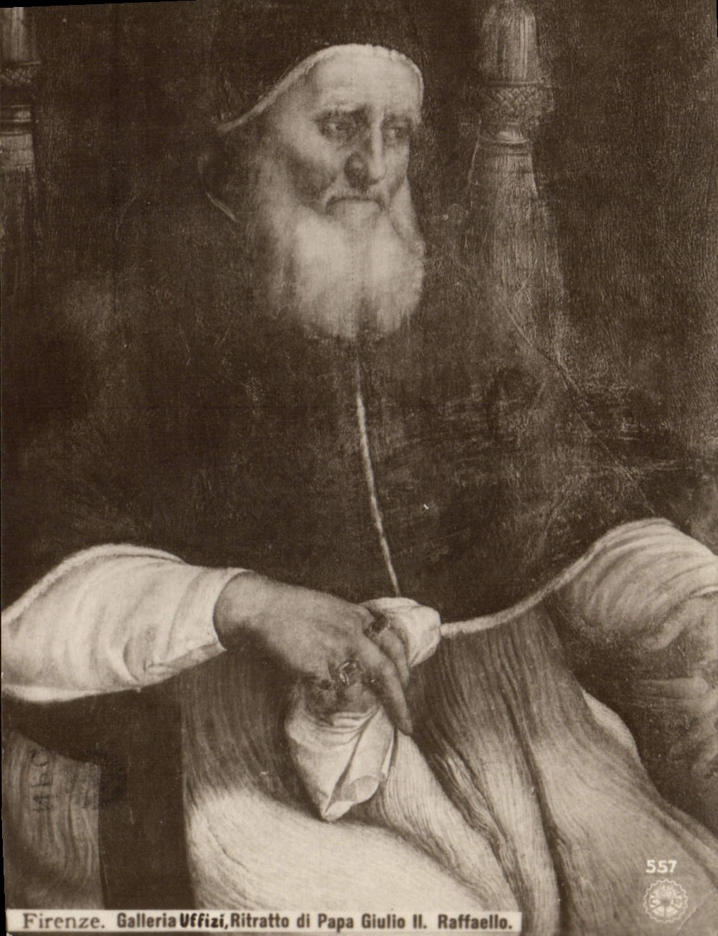 CPA Firenze Galleria Uffizi Ritratte Di Papa Giulio II Raffaello