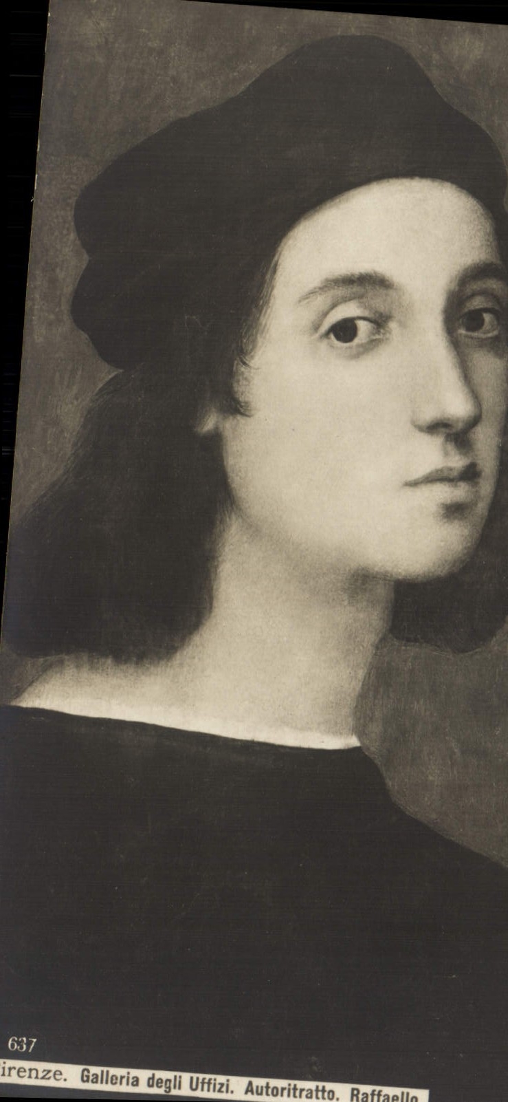 CPA Firenze Galleria Degli Uffizi Autoritratto Raffaello