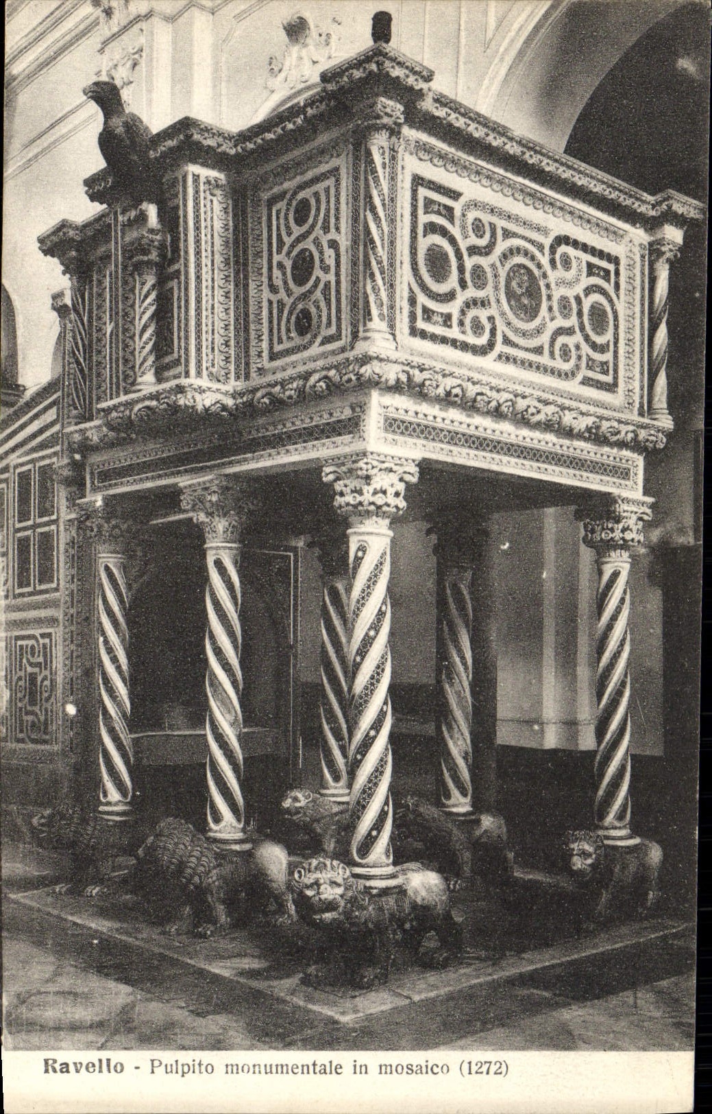 CPA Ravello Pulpito Monumentale In Mosaico