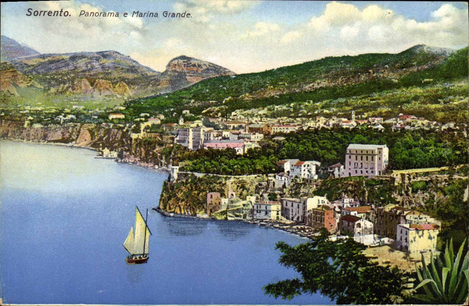 CPA Sorrento Panorama E Marina Grande