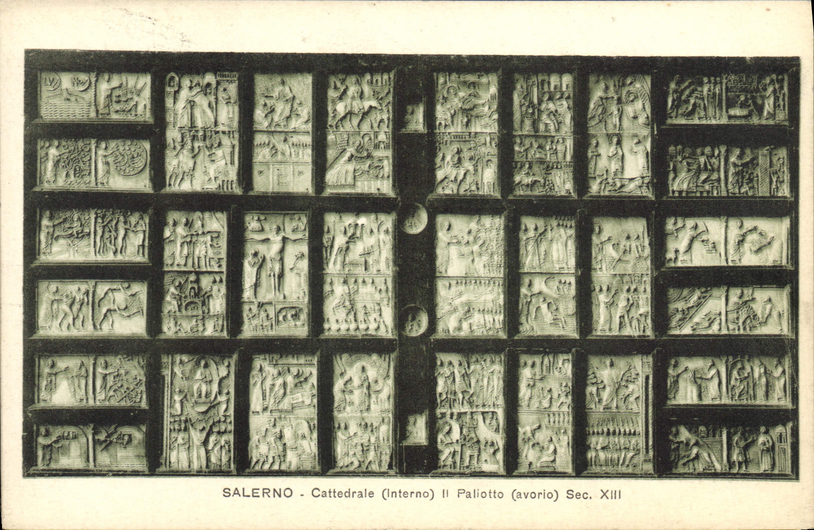 VINTAGE POSTCARD Salerno Cattedrale it Patiotto