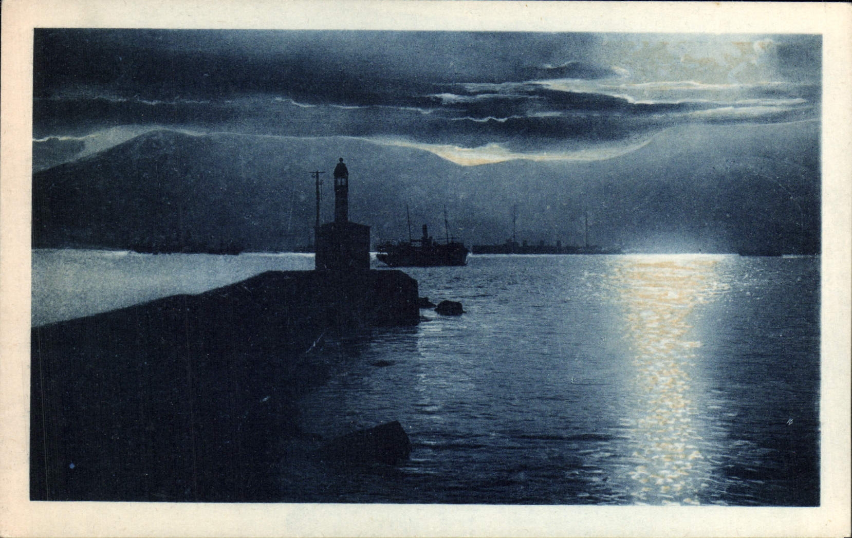 VINTAGE POSTCARD Italy Boat