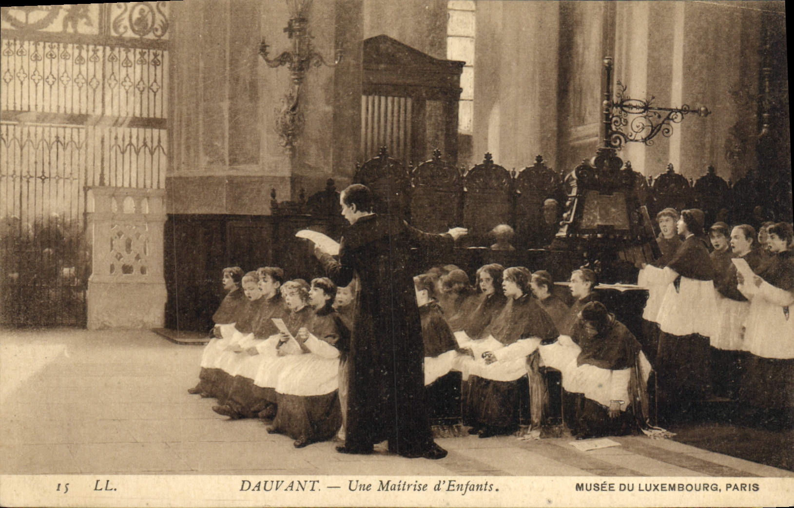CPA Dauvant Une Maitrise d'Enfants Musee Du Luxembourg Paris