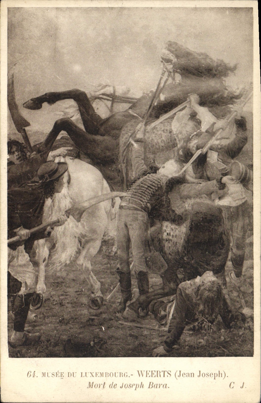 CPA Musee Du Luxembourg Weerts Mort De Joseph Bara