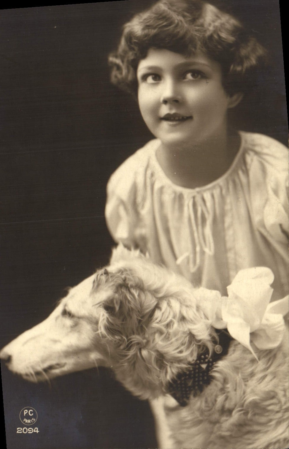 CPA Enfant Chien 
