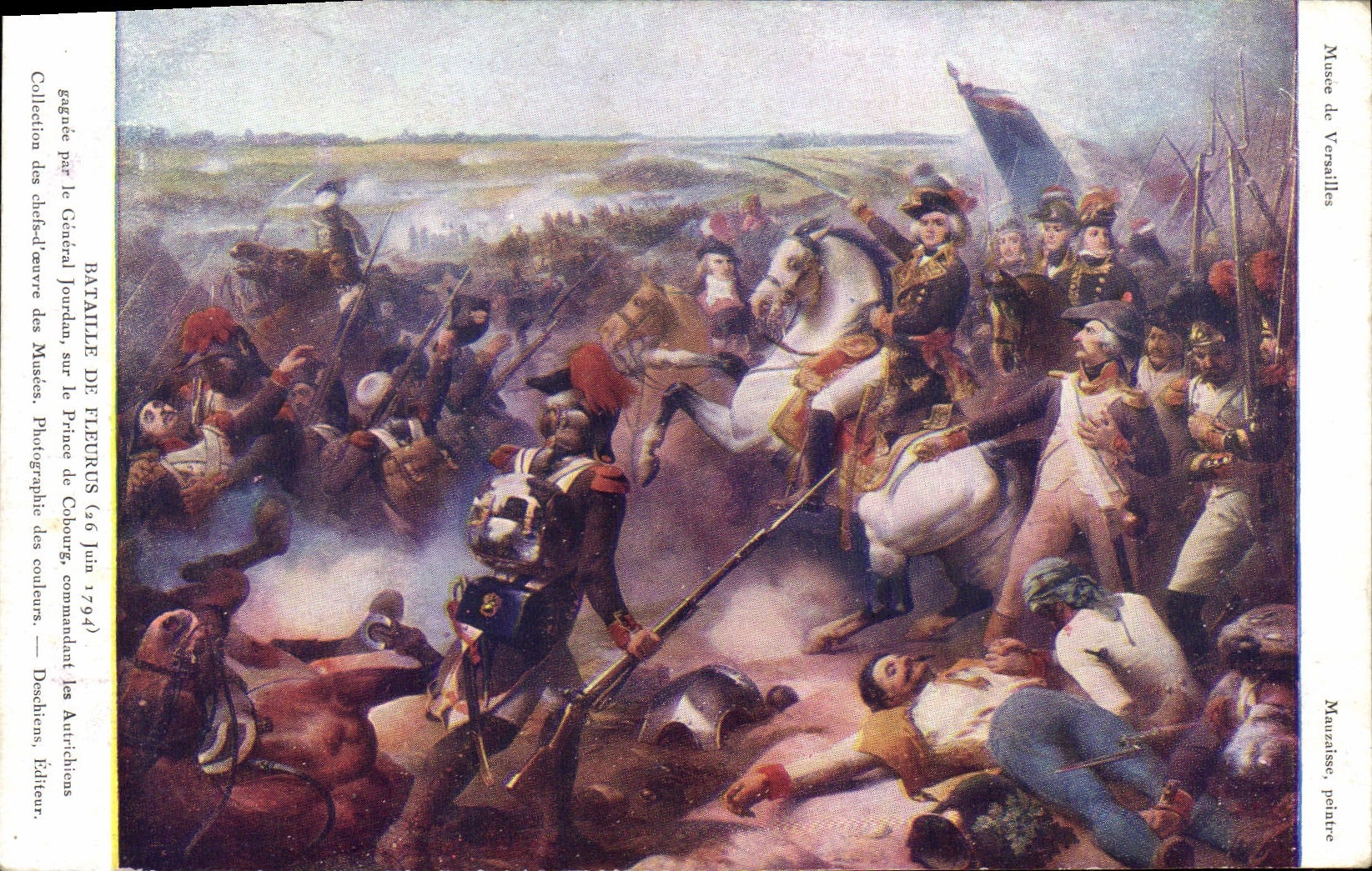 POSTAL Musee de la VENDIMIA de Versalles Battles De Fleurus Militaria