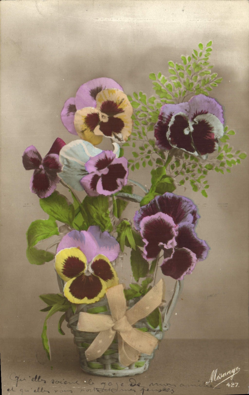 CPA Fantaisie Fleurs