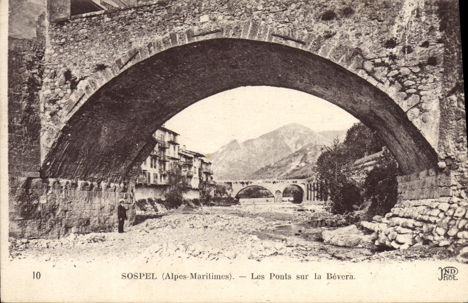 CPA Sospel Les Ponts Sur La Bevera