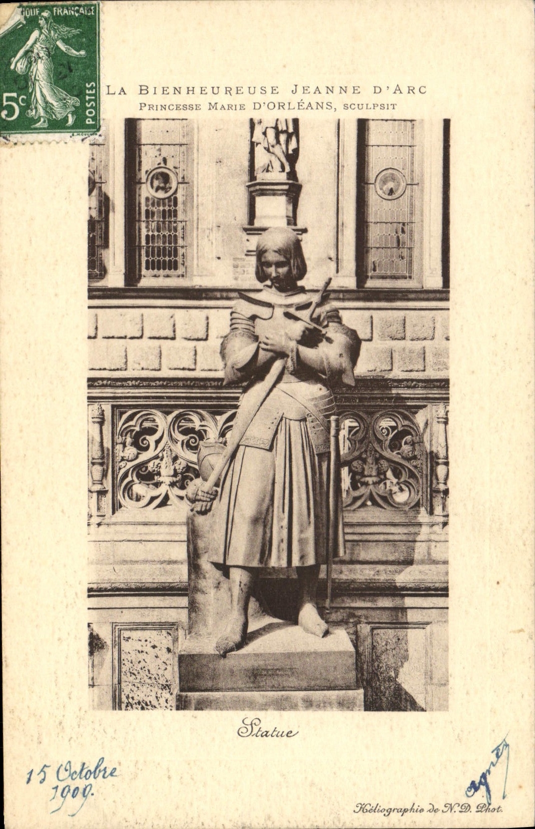 VINTAGE POSTCARD the Happy Jeanne d' Arc Marie Princess Of Orleans