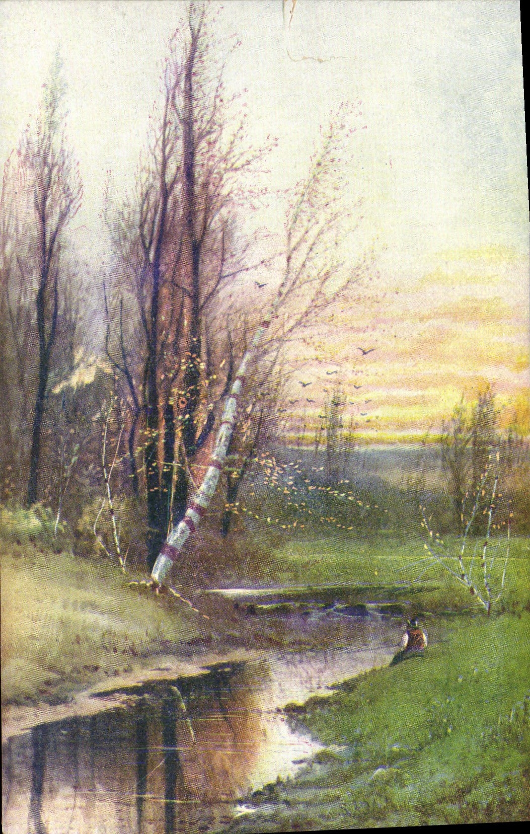 VINTAGE POSTCARD Landscape Edition Chocolate factory of Aiguebelle Chocolate