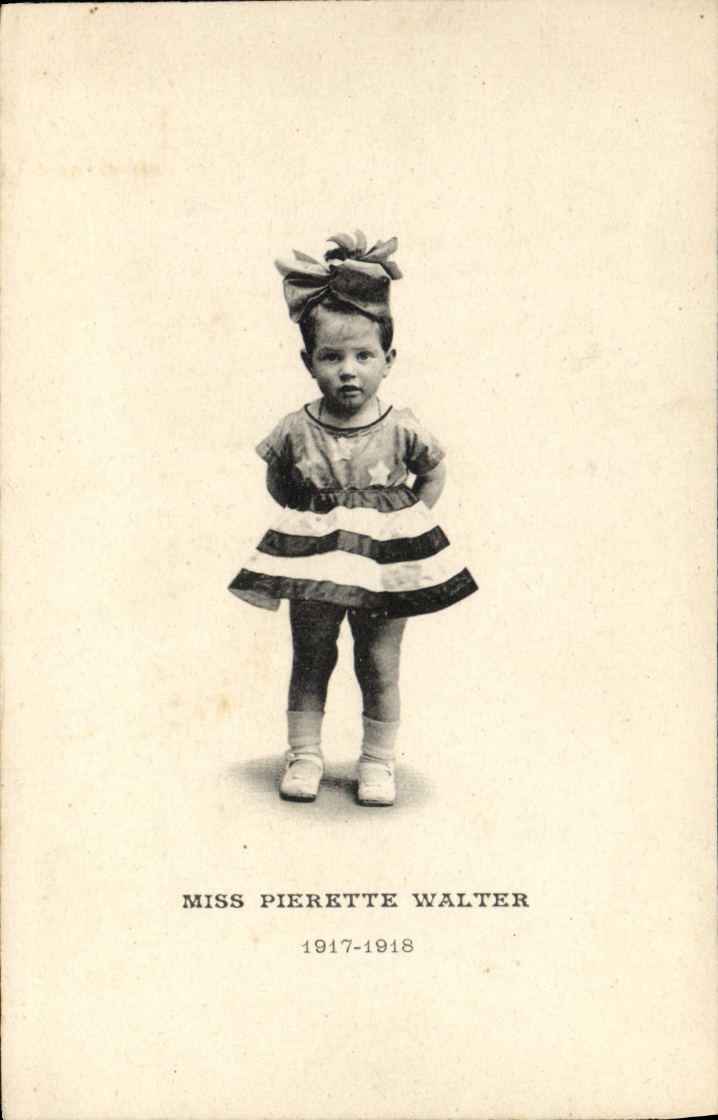 VINTAGE POSTCARD Miss Walter Pebble 1917 1918