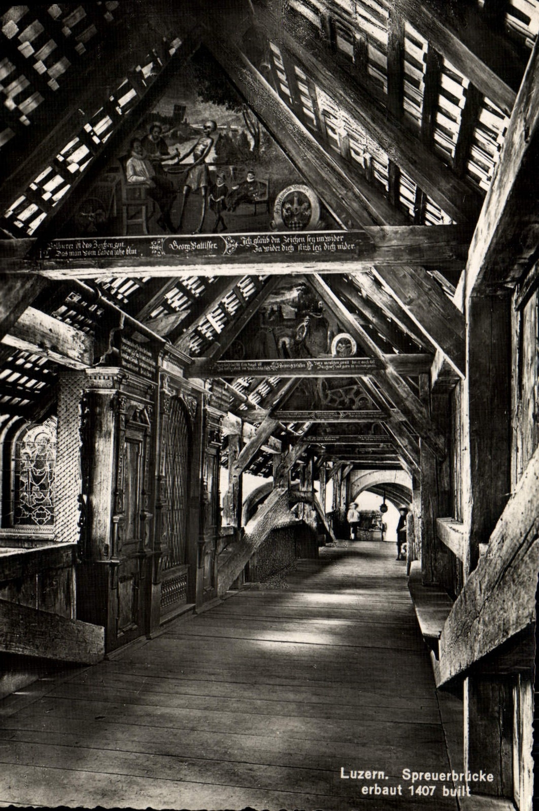 MODERN CARD Luzern Spreuerbrucke Erbaut 1407