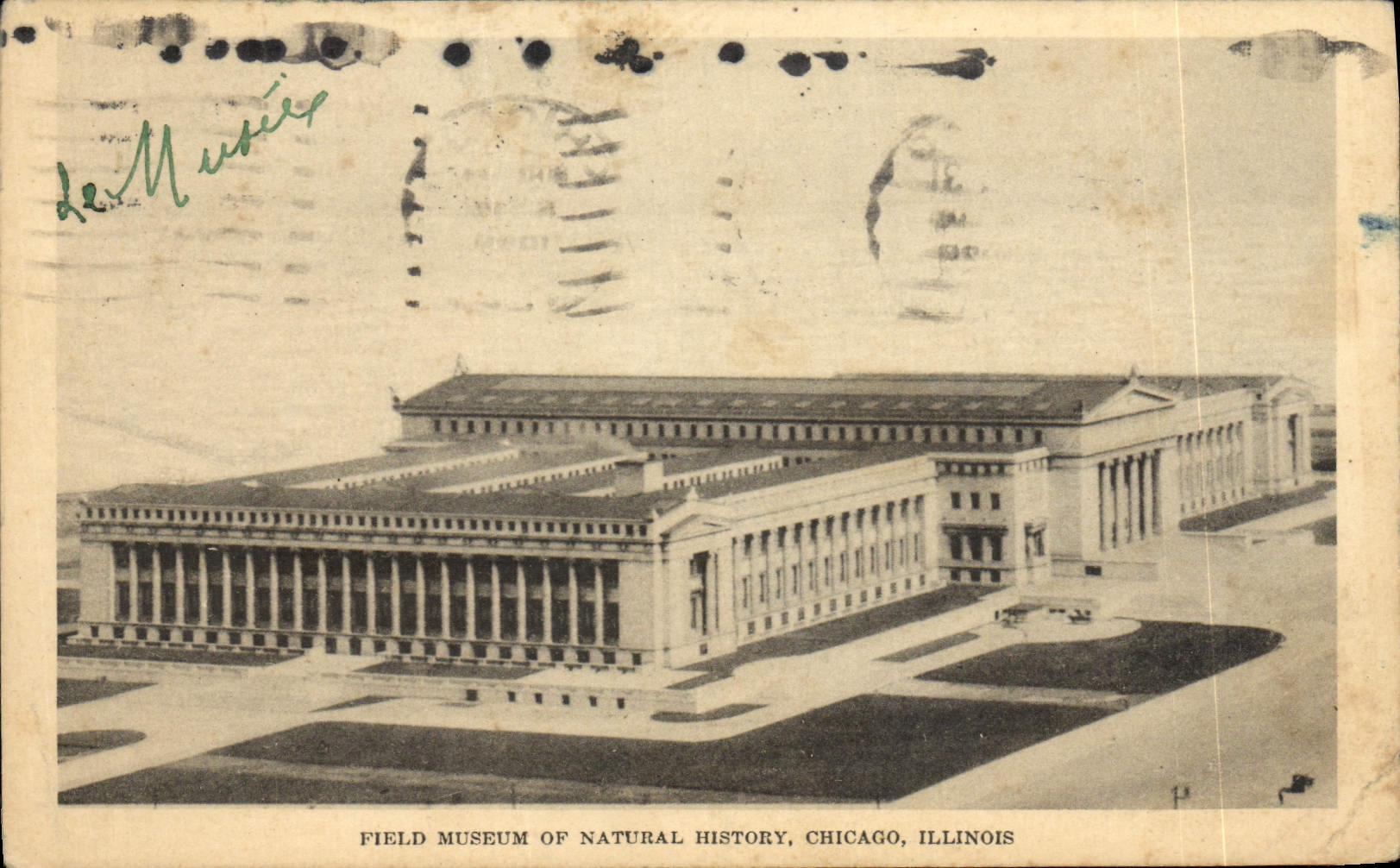 VINTAGE POSTCARD Field Museum Off Natural History Chicago Illinois