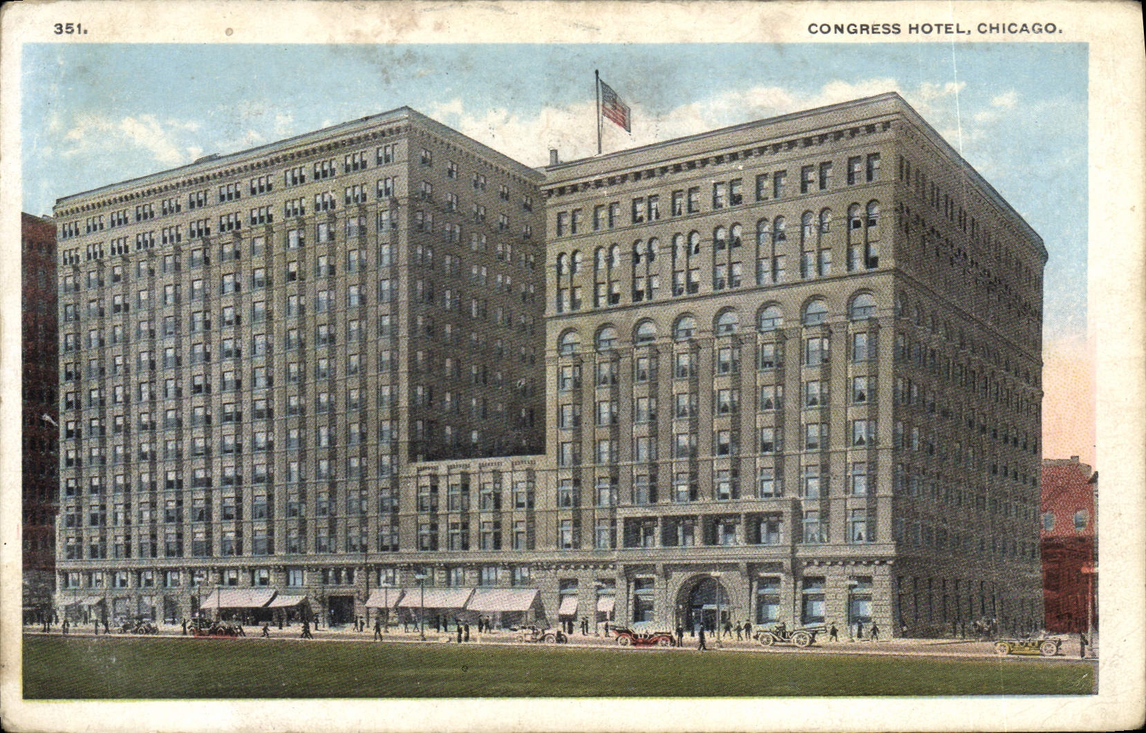 VINTAGE POSTCARD Congress Chicago Hotel
