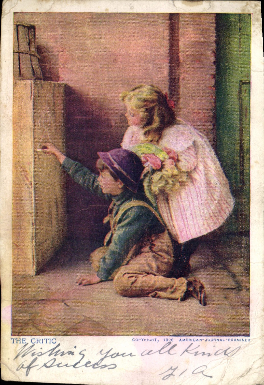 VINTAGE POSTCARD The Critic Children