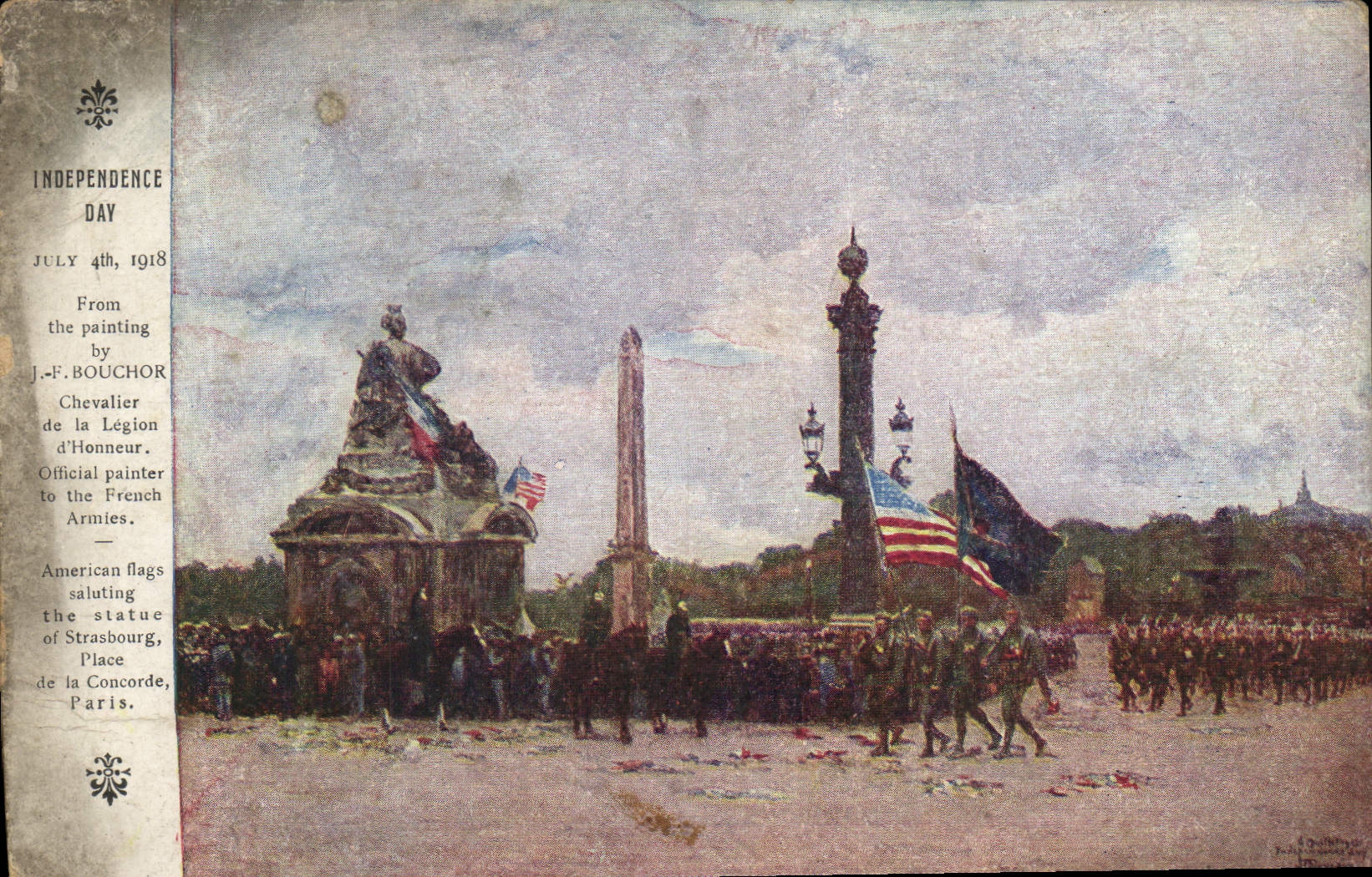 VINTAGE POSTCARD Independence Day Militaria