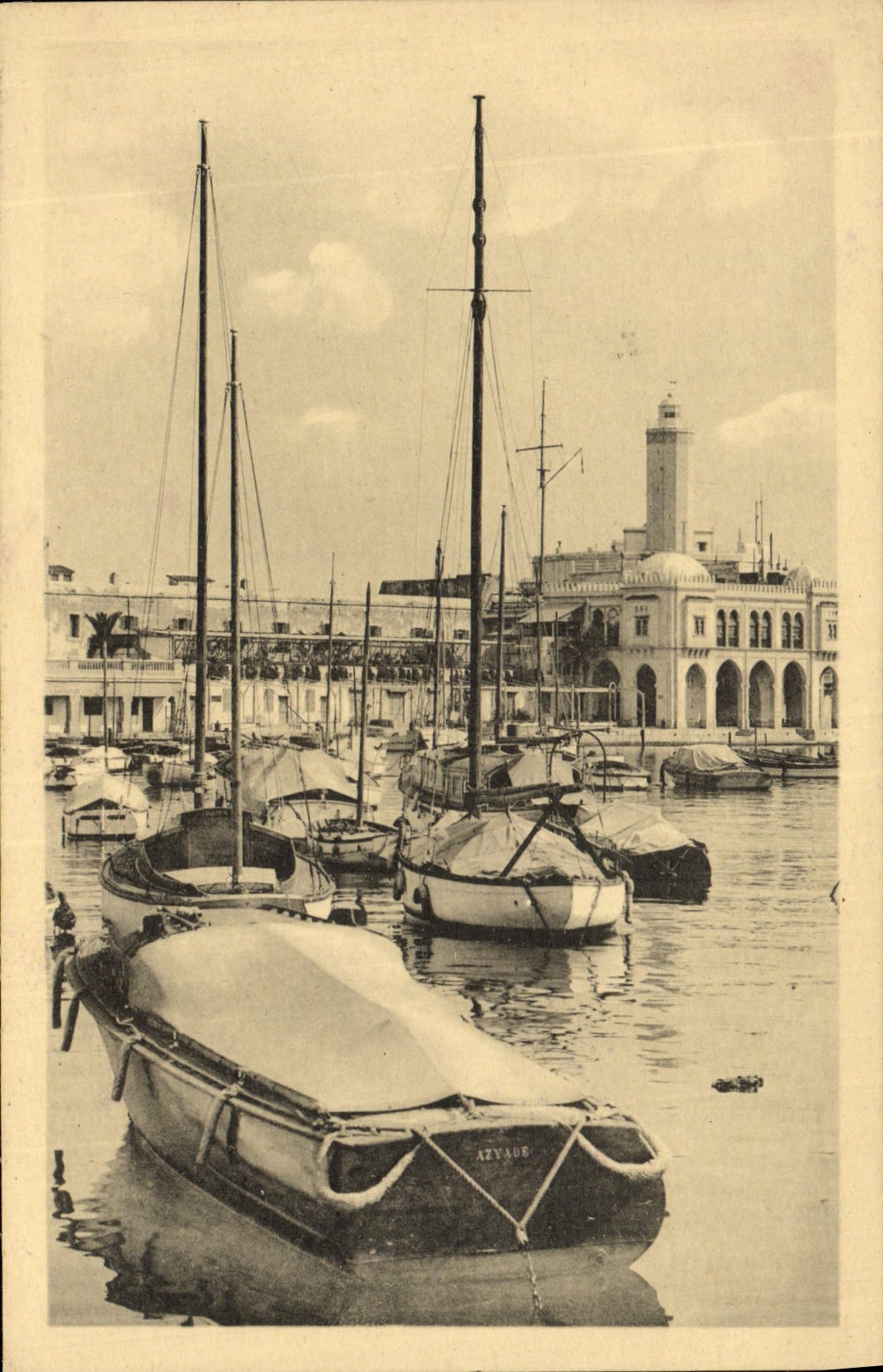CPA Alger L'Amiraute Bateaux