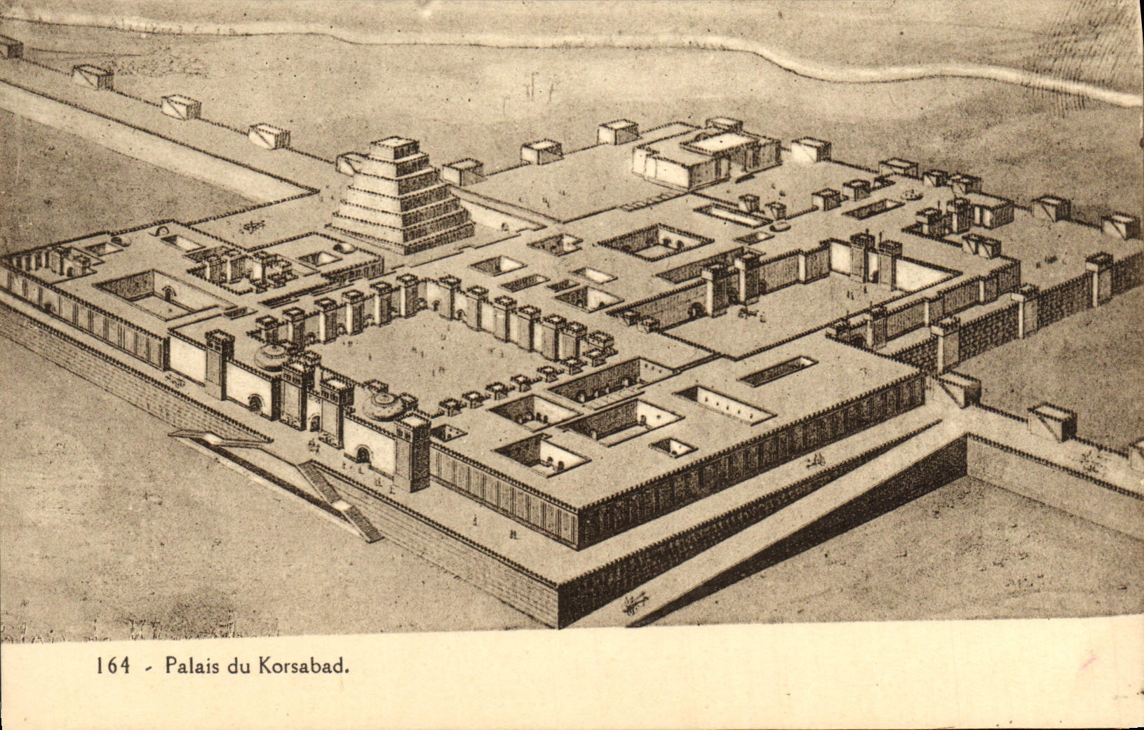 VINTAGE POSTCARD Palate Of Korsabad