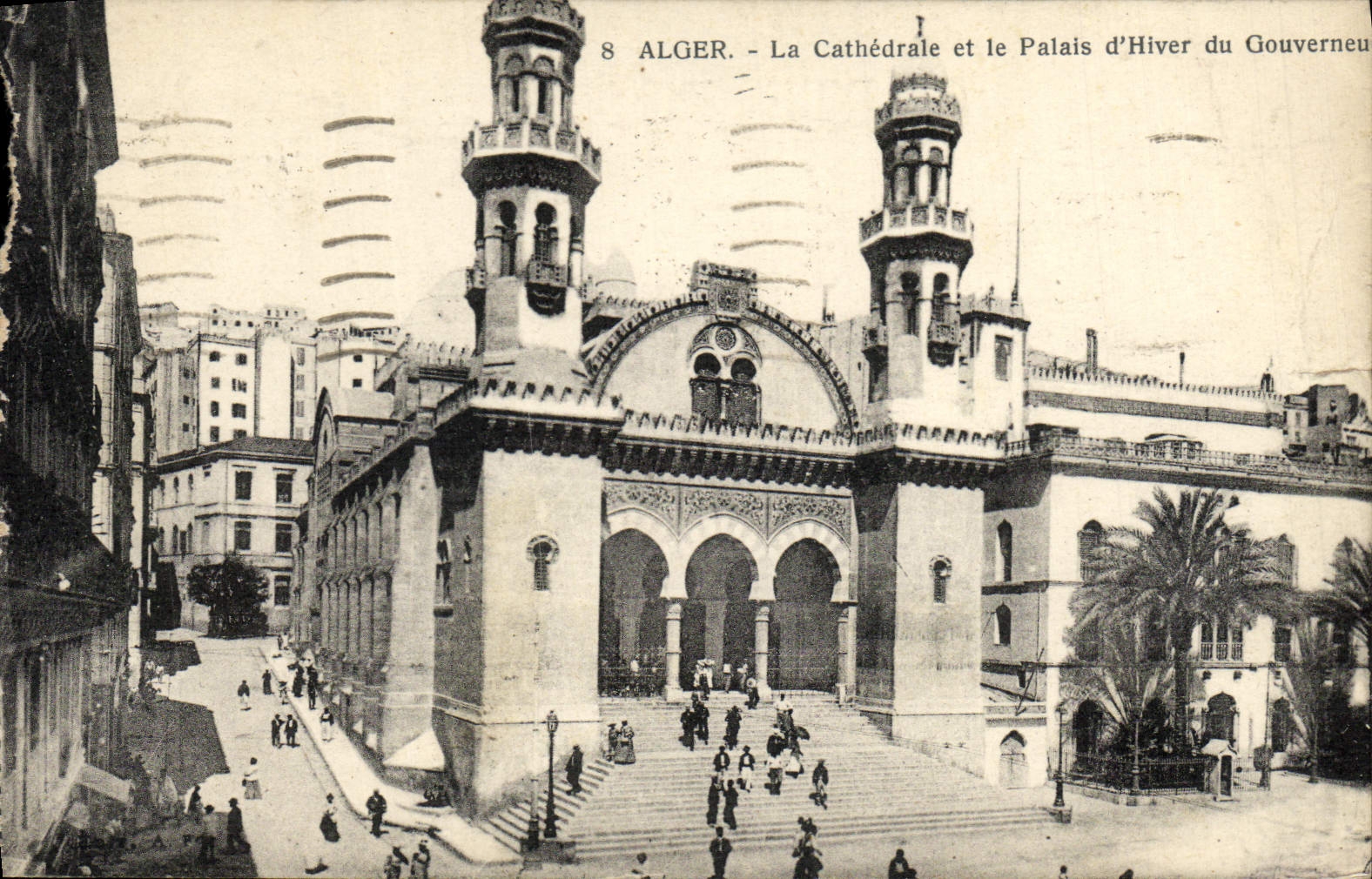 POSTAL Argel de la VENDIMIA la catedral y del invierno del gobernador