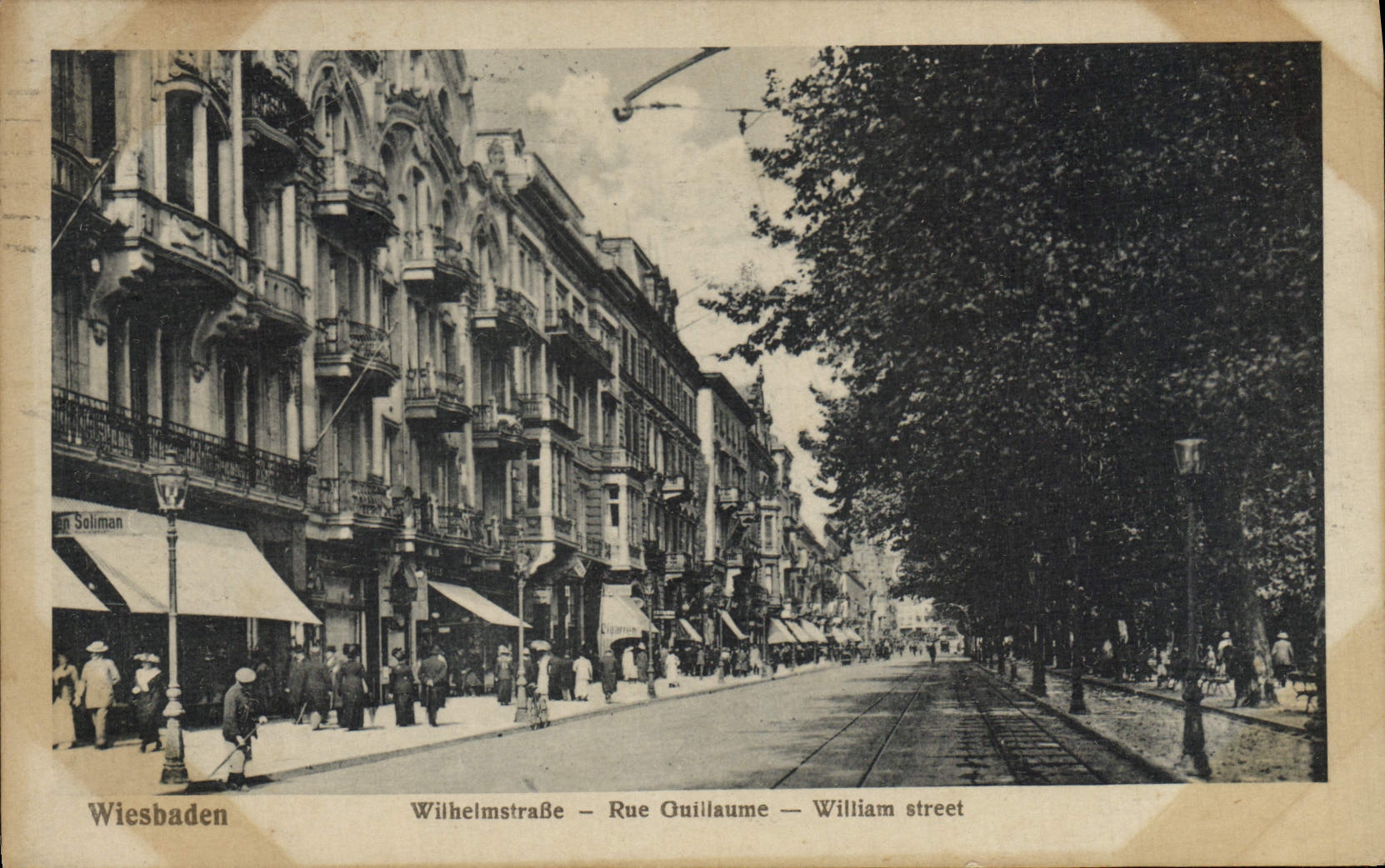 CPA Wiesbaden Wilhelmstrabe 
