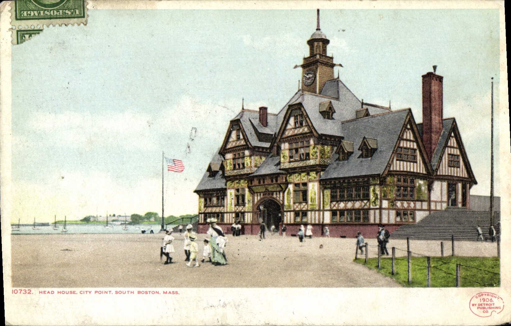 VINTAGE POSTCARD Head House City not South Boston