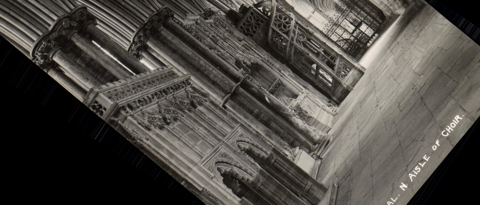 VINTAGE POSTCARD Ely Cathedral NR Aisle off to choir