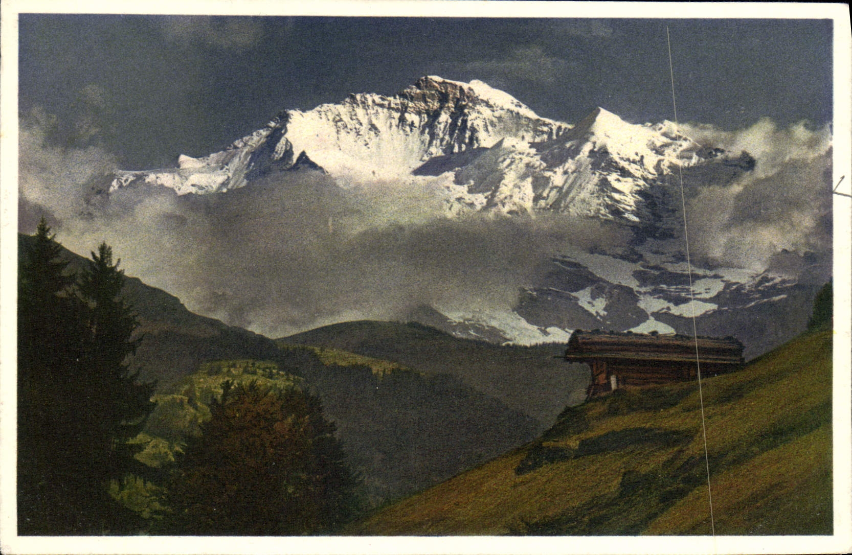 CPA Die Jungfrau im Abendlicht